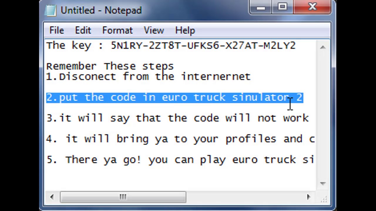 euro truck simulator 2 serial key 2015